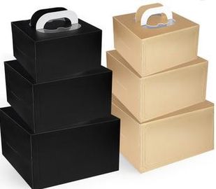 Personalized Decorative Paper Box With Handle Drawer Box Packaging Black