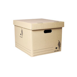 Custom Size Office Paper Box Matt Lamination , Square Office Moving Boxes