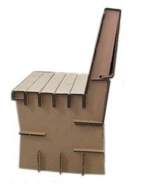Living Room Paper Folding Furniture Paper Folding Chair Evironmental Friendly