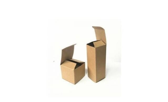 Recycled Brown Kraft Gift Boxes Foldable Perfume Packaging Digital Printing
